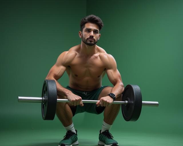 Seorang lelaki aktif sedang bersenam di gimnasium, menyerlahkan gaya hidup sihat dan bertenaga